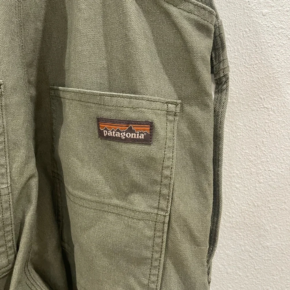 Patagonia Women's Point Reyes Canvas Overalls Basin Green Size Small - Picture 9 of 15